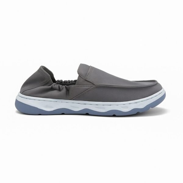 Mocasín en tela gris